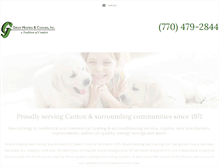 Tablet Screenshot of greenheatingandcooling.com